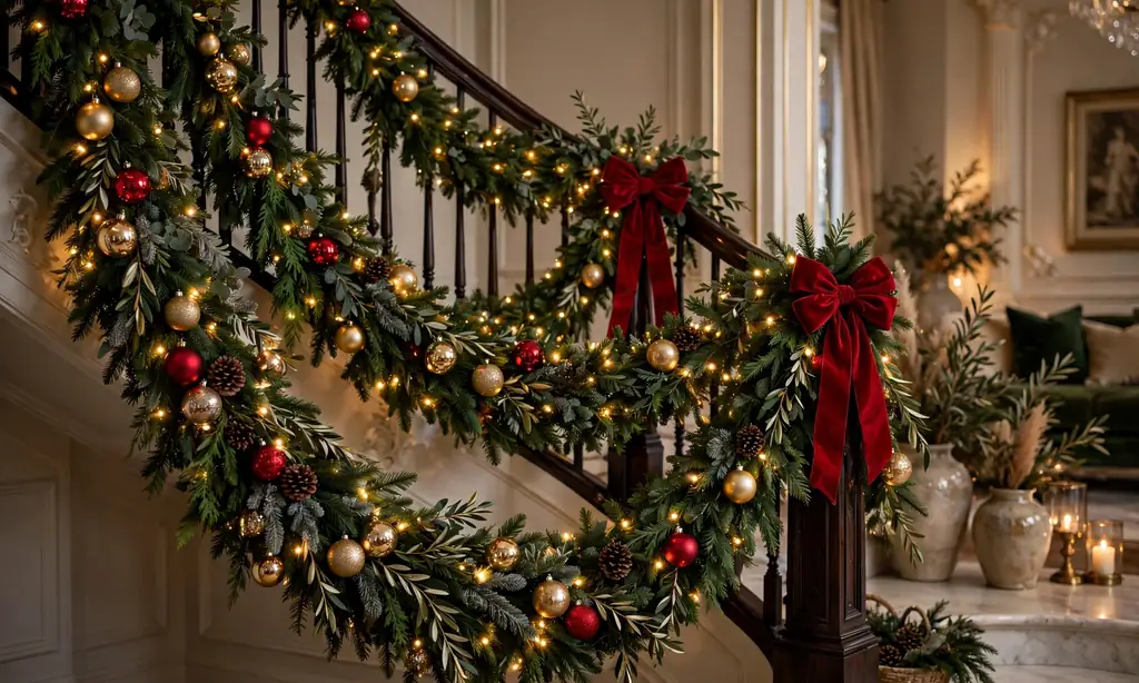 Layered Double Garland Swags