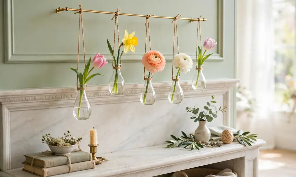 Hanging Glass Bud Vases
