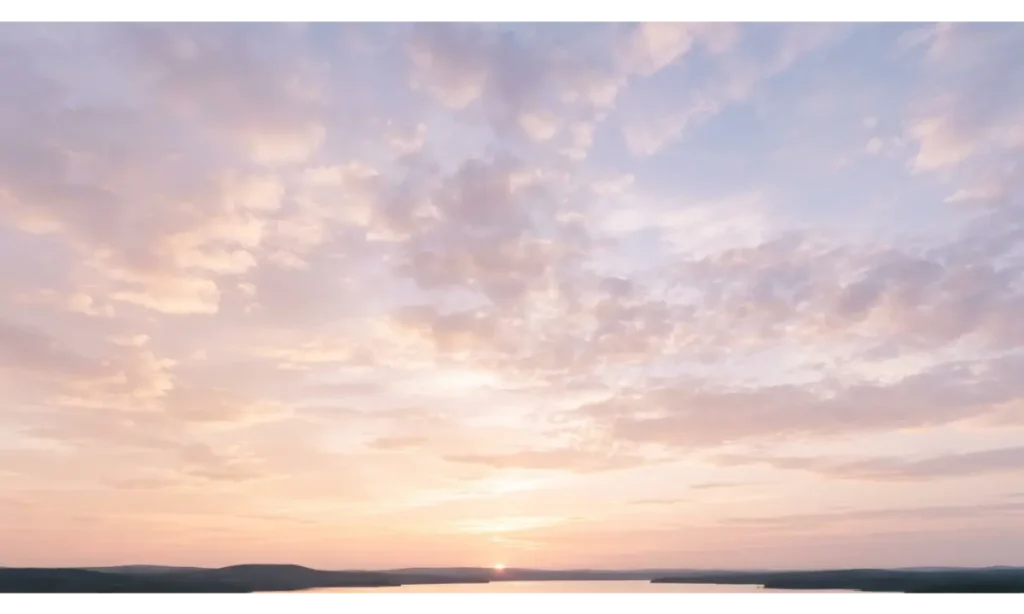 3 Screen Wallpaper With a Soft Pastel Sky