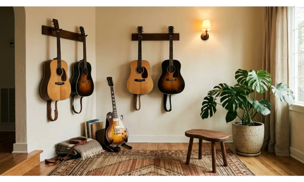 A Cozy Guitar Display Corner