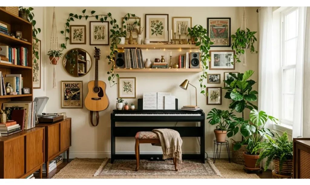 A Minimalist Music Corner for Small Apartments
