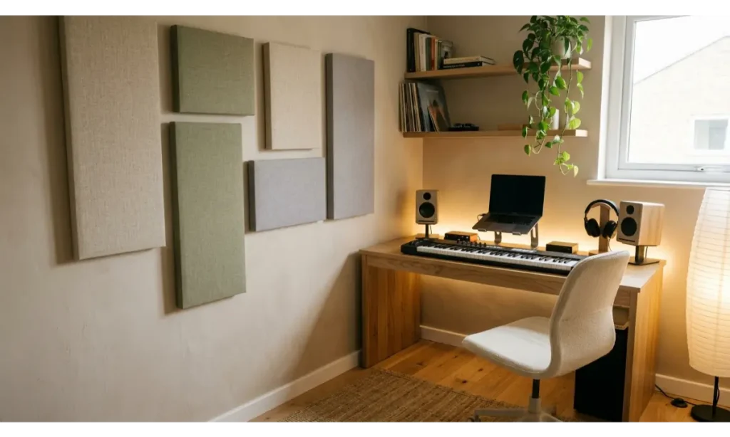 A Music Corner With Acoustic Panels
