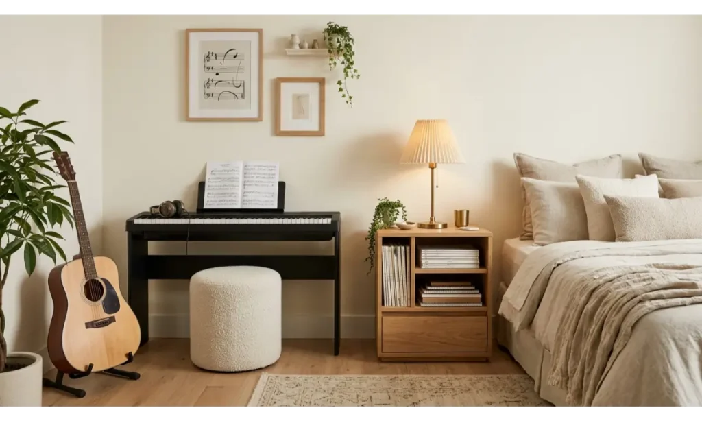 A Music Corner in a Bedroom