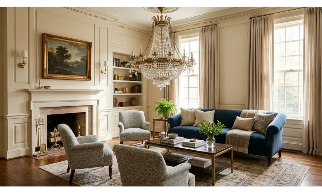 Add Classic Wall Paneling to the Living Room