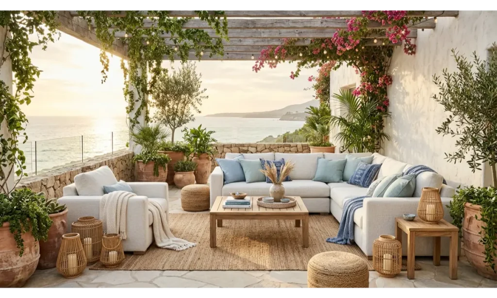 Bring Coastal Style Into Your Own Home With a Relaxed Outdoor Patio
