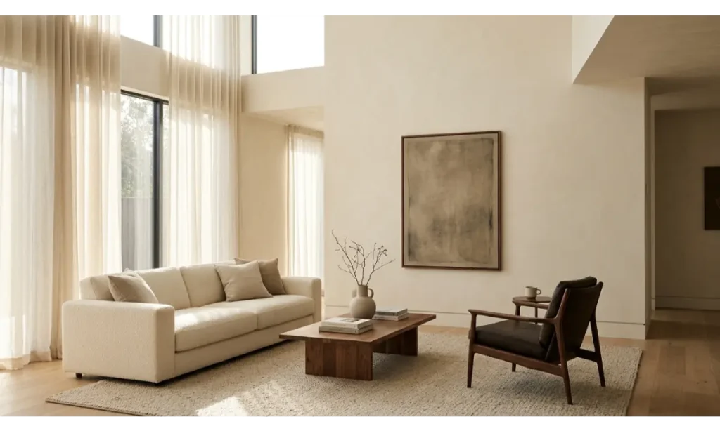 Brown And Cream Living Room Ideas With Minimalist Styling