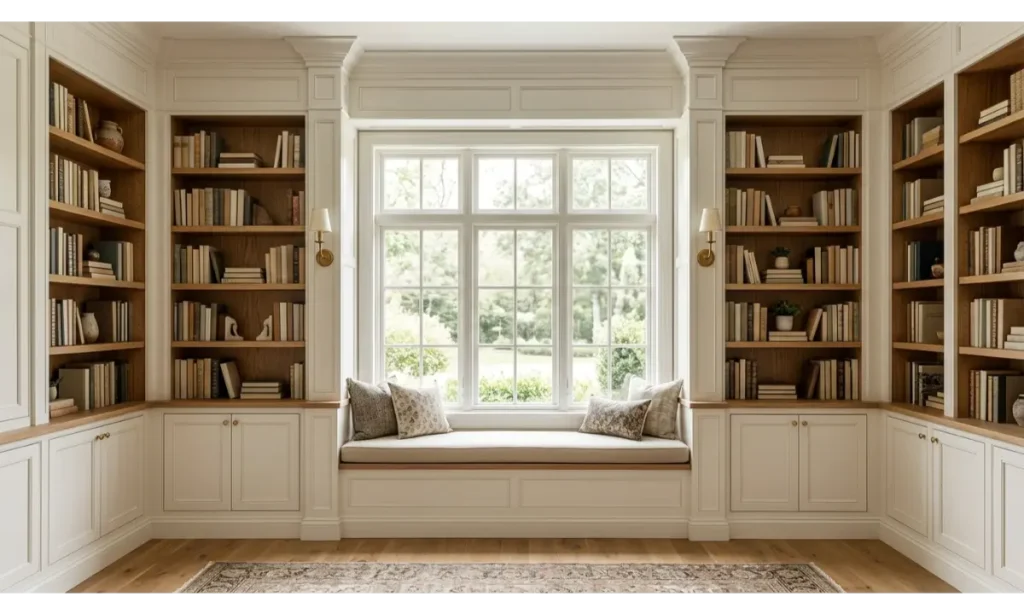 Built In Library Shelving