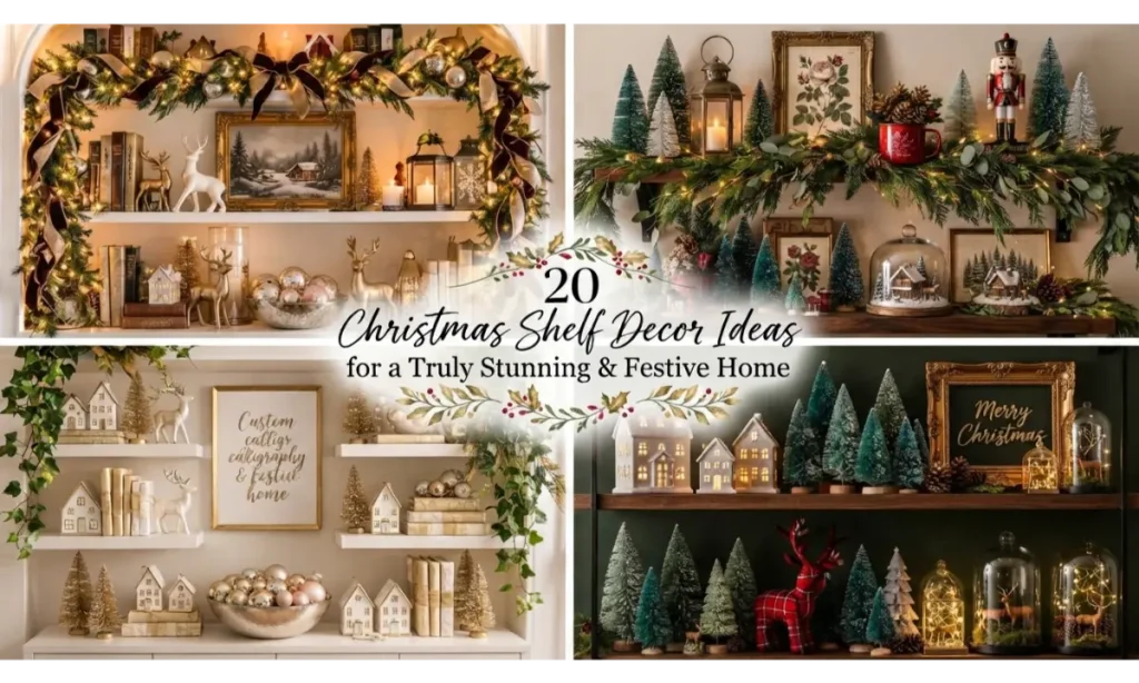 Christmas Shelf Decor Ideas