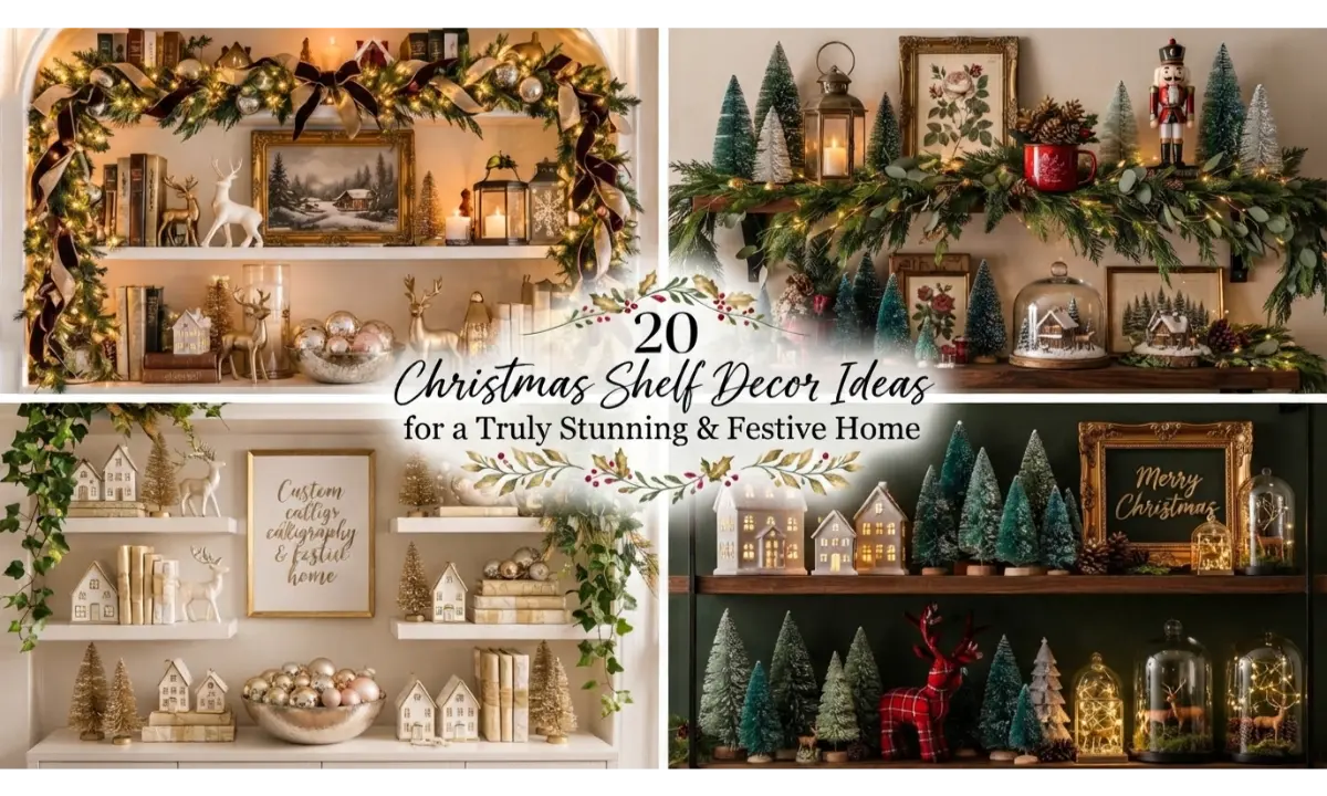 Christmas Shelf Decor Ideas