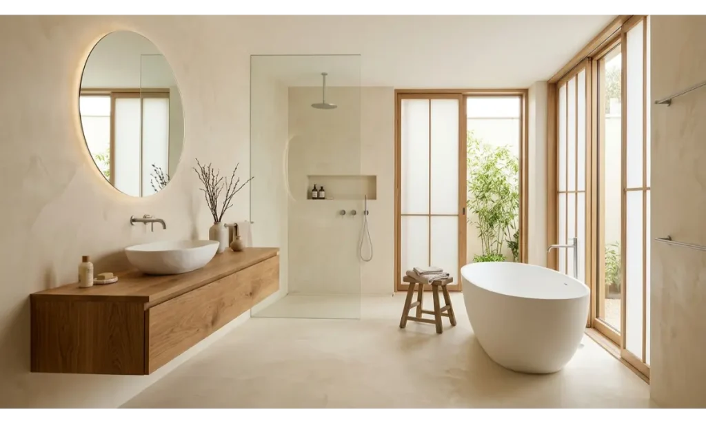 Cream Microcement for Seamless Surfaces