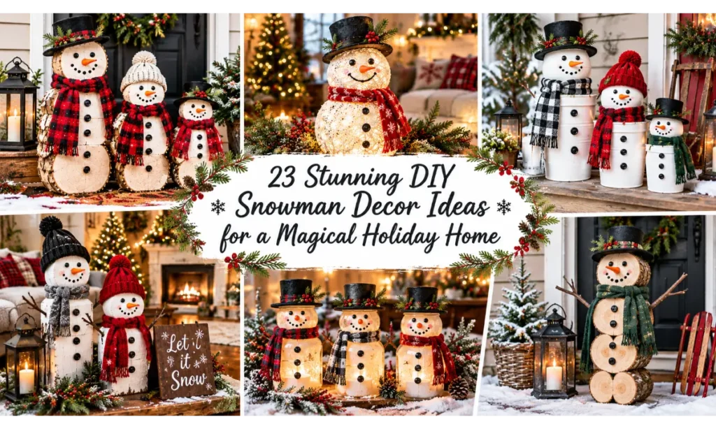 DIY Snowman Decor Ideas