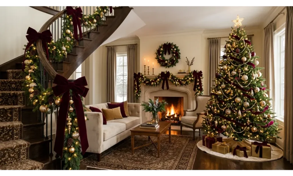 Decorate With Oversized Christmas Bows