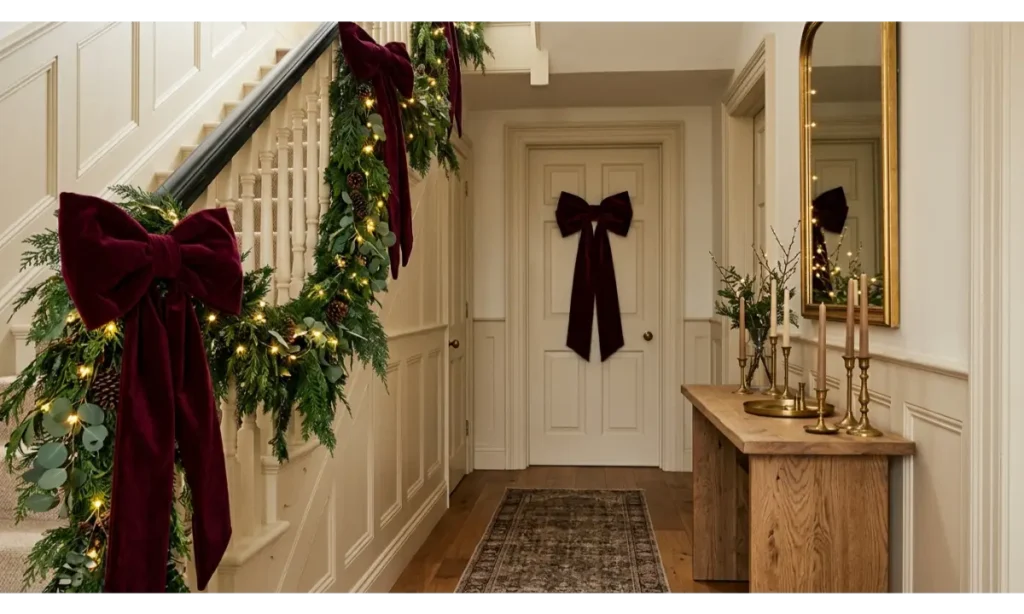 Decorate with Oversized Christmas Bows