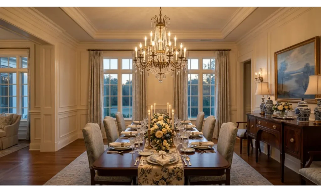 Design a Formal Dining Room With Modern Comfort