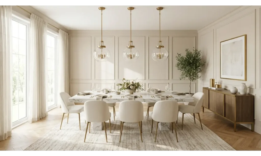 Dining Room Chandelier Ideas With Glass Pendants