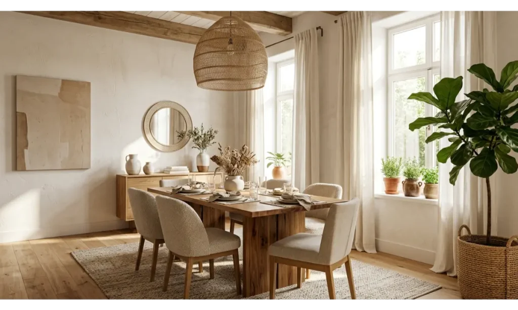 Dining Room Decor With Indoor Plants
