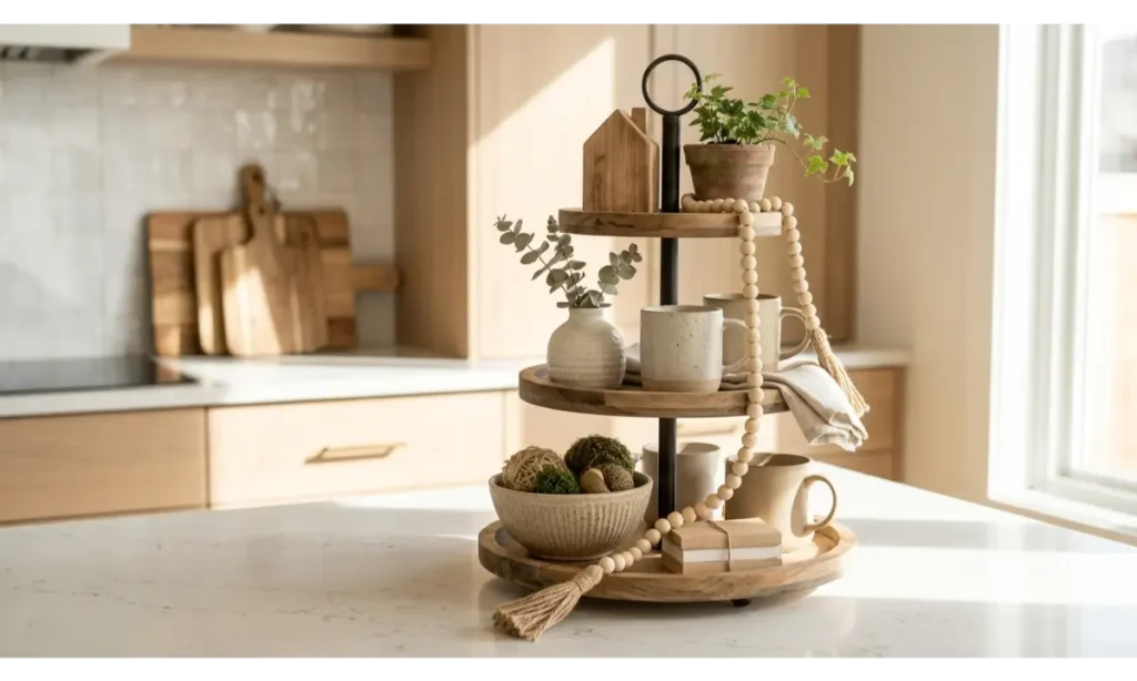 Everyday Tiered Tray Decor Ideas for Year Round Style