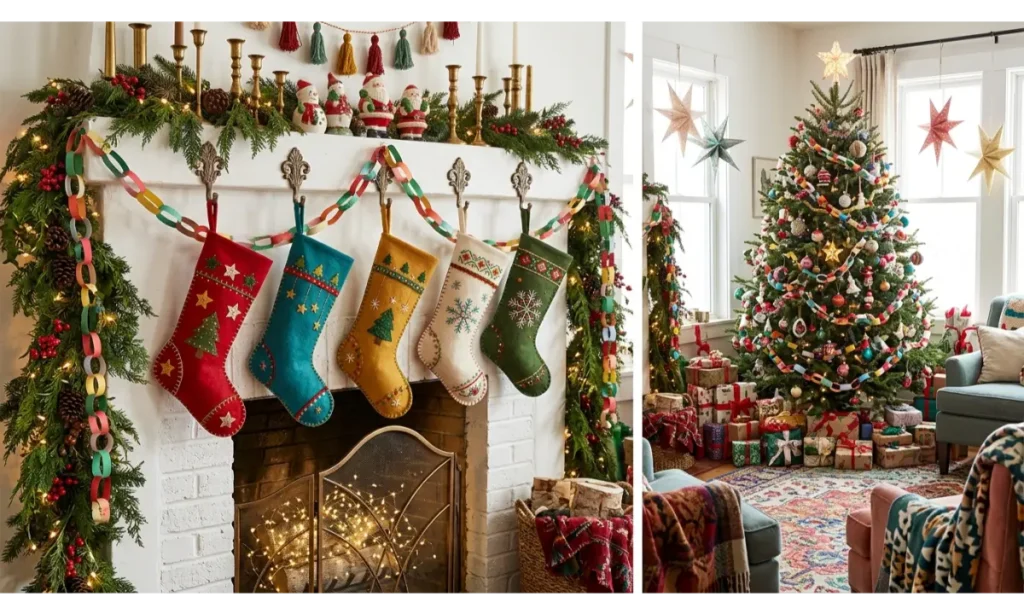 Handmade Felt Christmas Stockings for a Playful Display