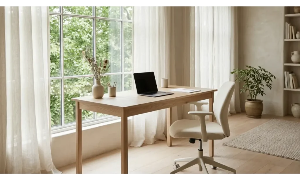 Home Office Decor with a Beautiful Window View