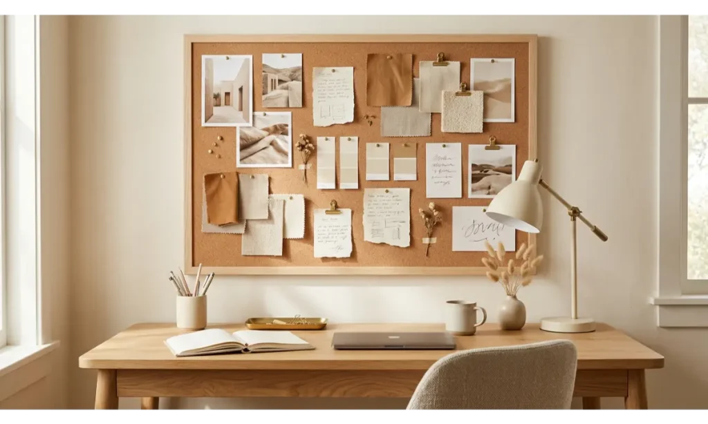 Home Office Decor with a Personalized Inspiration Board
