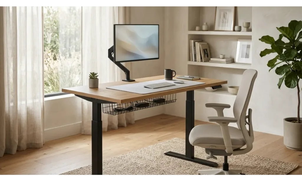 Home Office Decor with a Standing Desk
