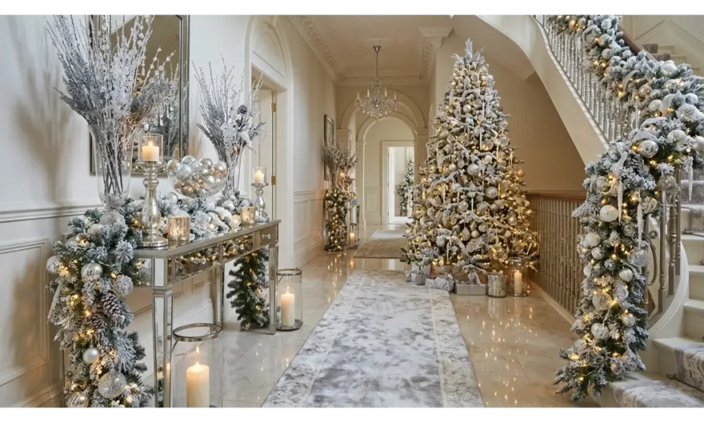 Make a Glamorous Hallway with Silver and Glass