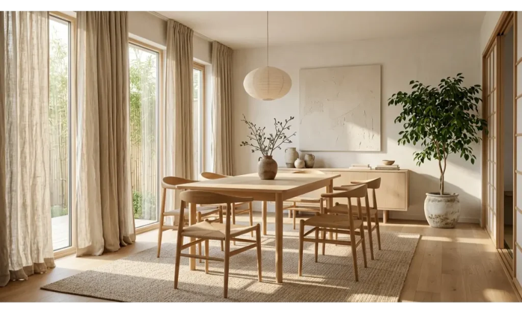 Minimalist Dining Room With Simple Styling