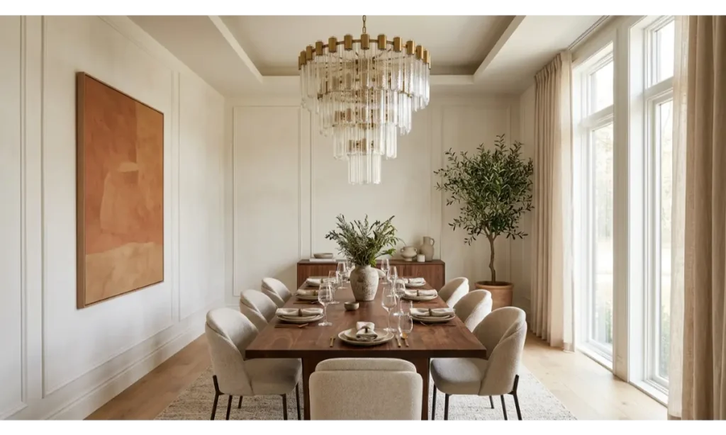 Modern Dining Room Decor With Clean Lines