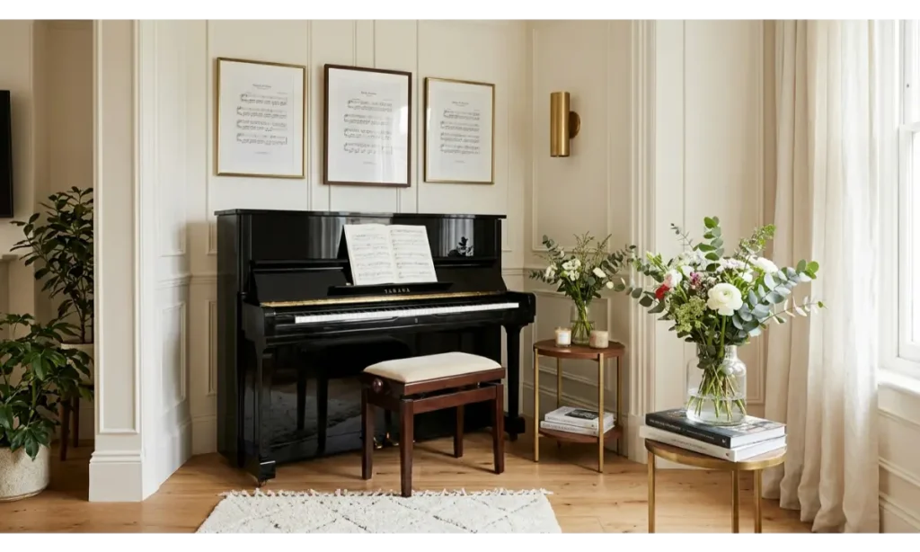 Music Corner Decor Ideas for a Piano Nook