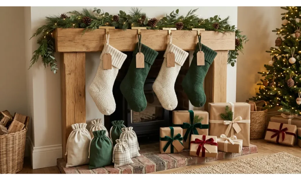 Personalized Christmas Stockings With Matching Gift Bags
