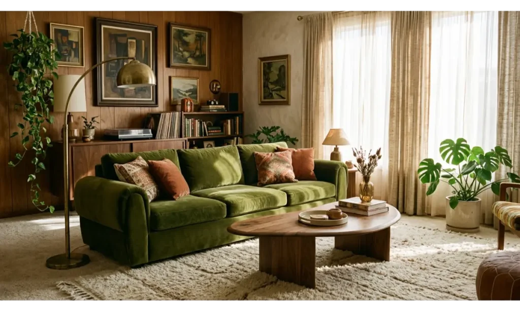 Retro Velvet Sofas for a Luxurious Look