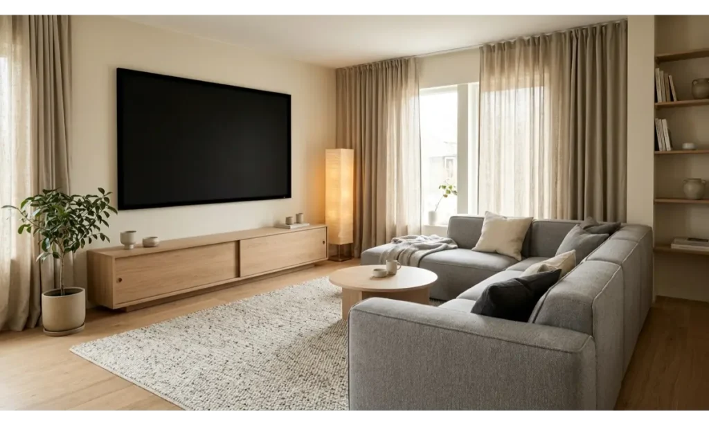 Scandinavian Inspired Home Theater