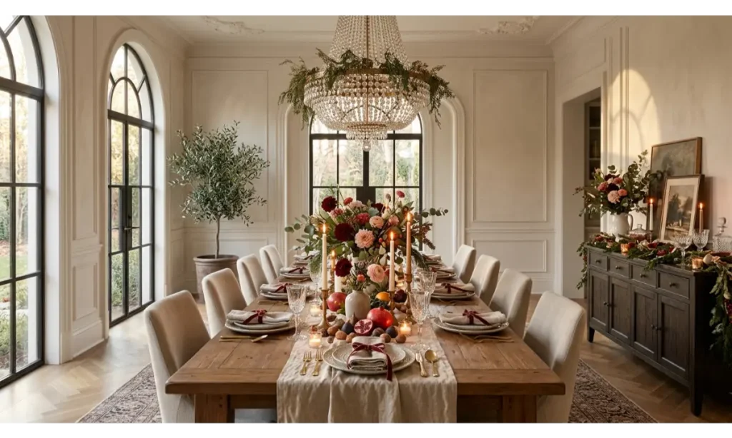 Seasonal Dining Room Table Styling