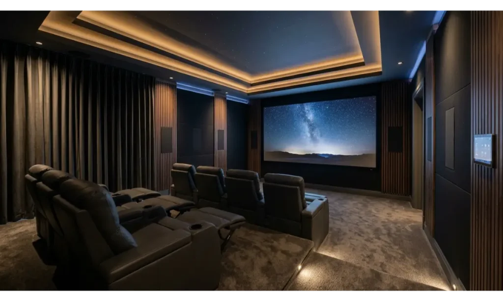Smart Home Theater With One Touch Controls