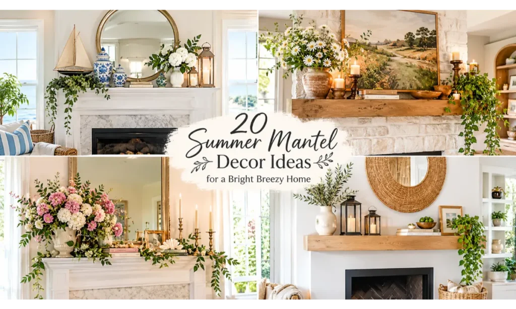 Summer Mantel Decor Ideas