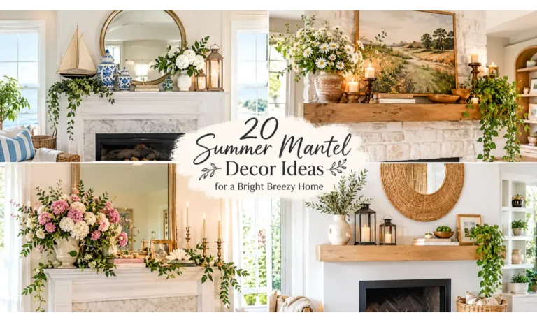 Summer Mantel Decor Ideas