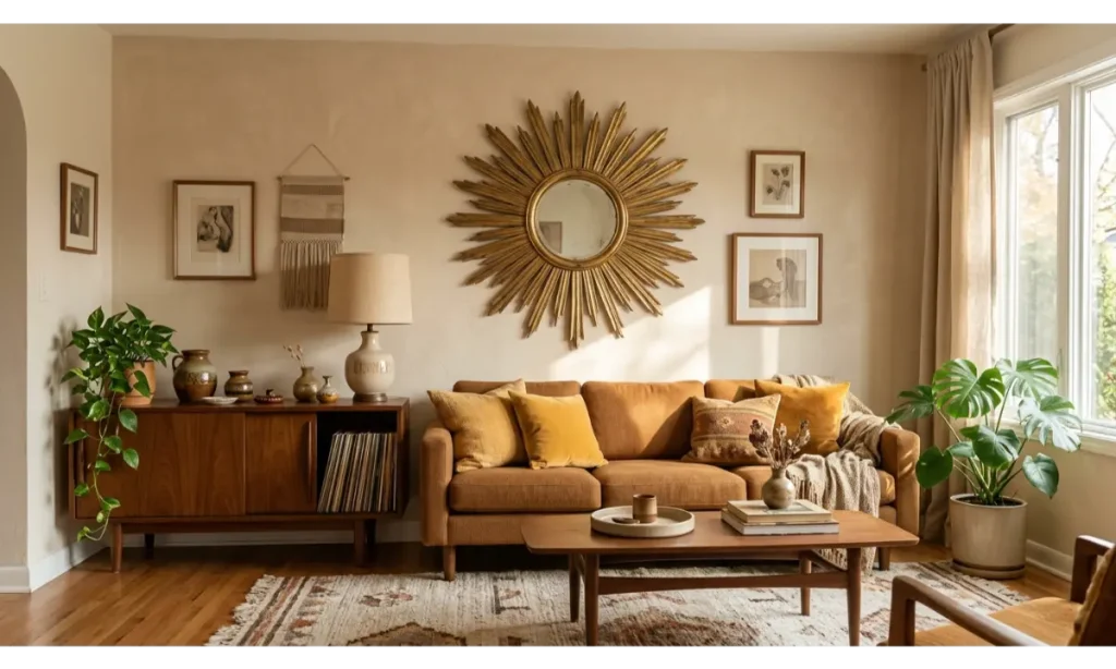 Sunburst Mirrors and Sculptural Wall Decor
