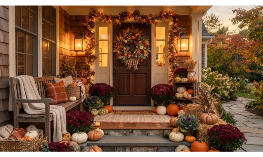Thanksgiving Ready Harvest Porch