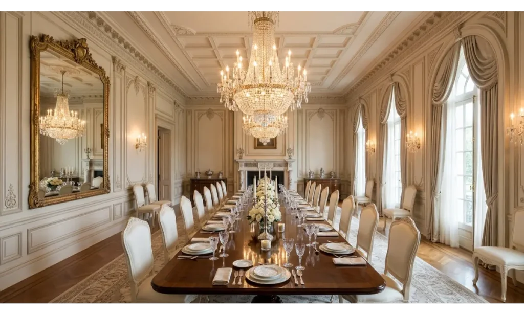 Tiered Crystal Chandelier for Formal Dining