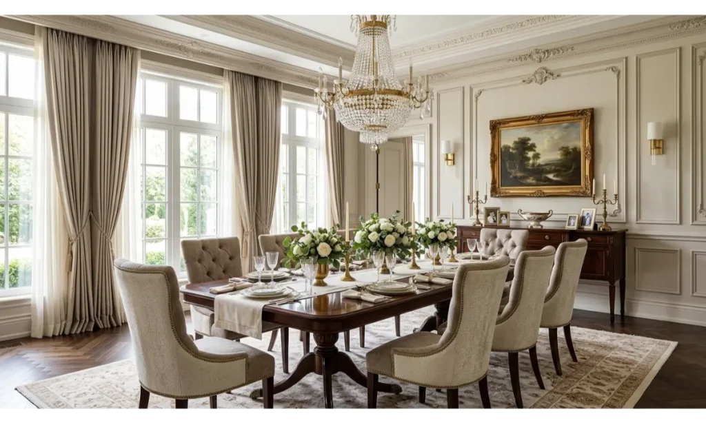 Traditional Dining Room With Timeless Details