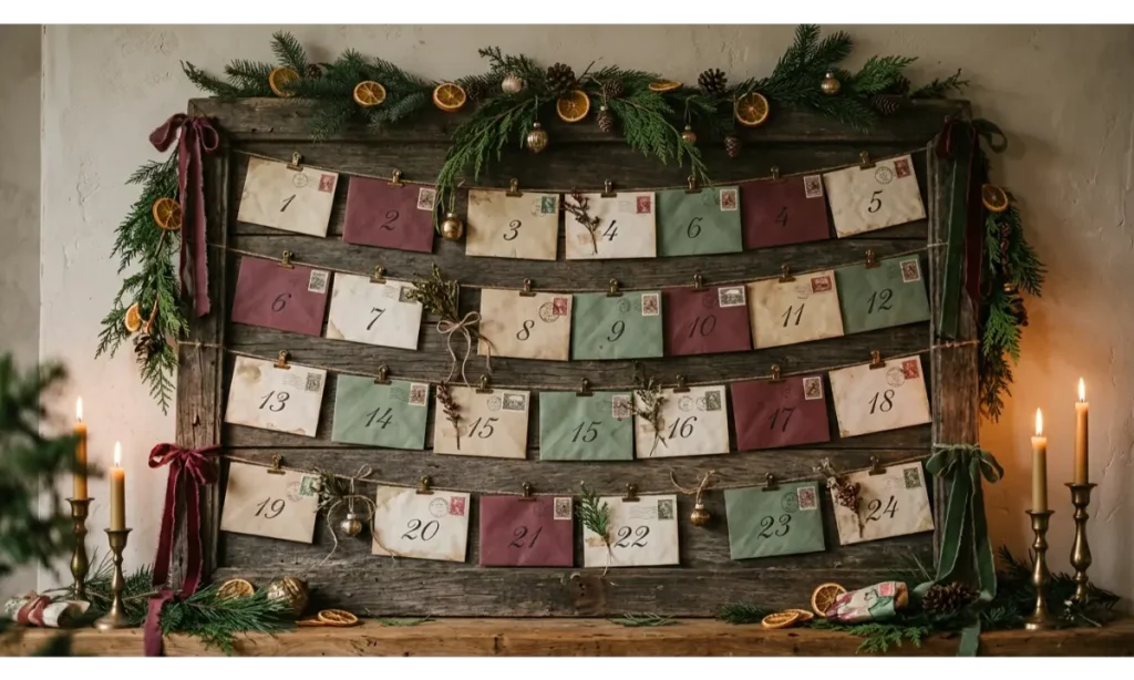 Vintage Envelope Advent Calendar
