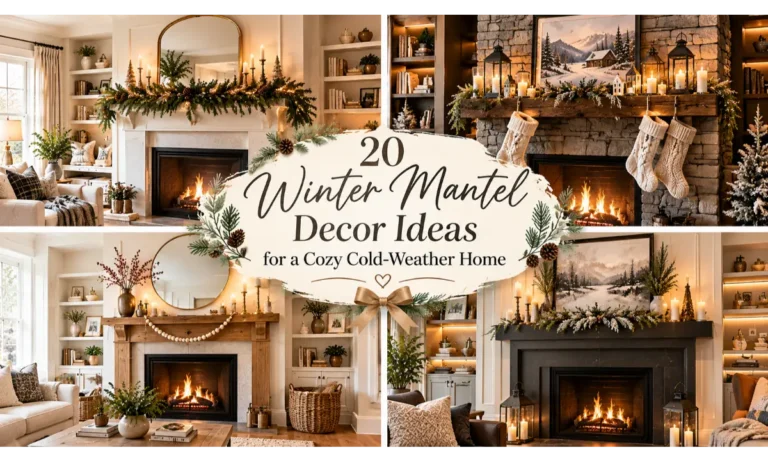 Winter Mantel Decor Ideas