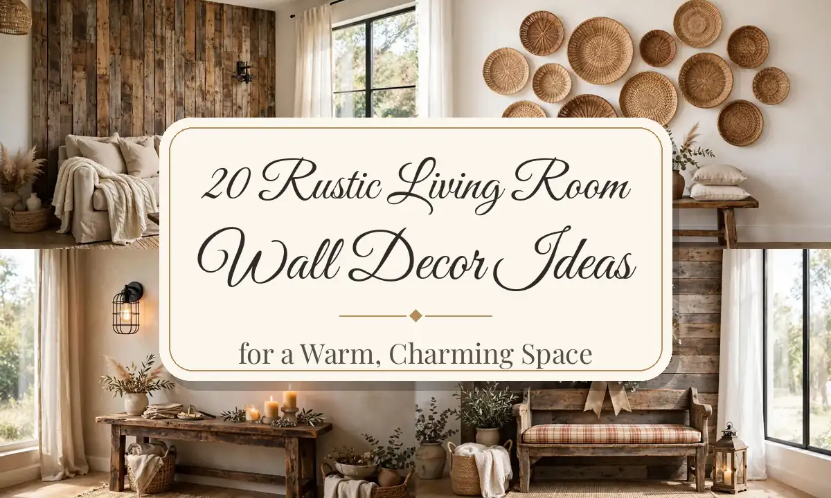 20 Rustic Living Room Wall Decor Ideas for a Warm, Charming Space
