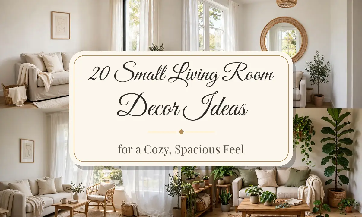 20 Small Living Room Decor Ideas for a Cozy, Spacious Feel