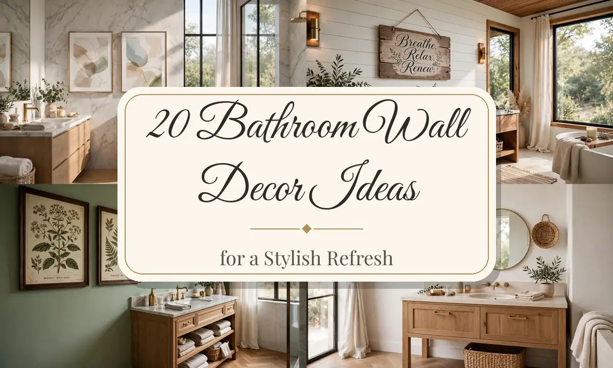 20 Bathroom Wall Decor Ideas for a Stylish Refresh