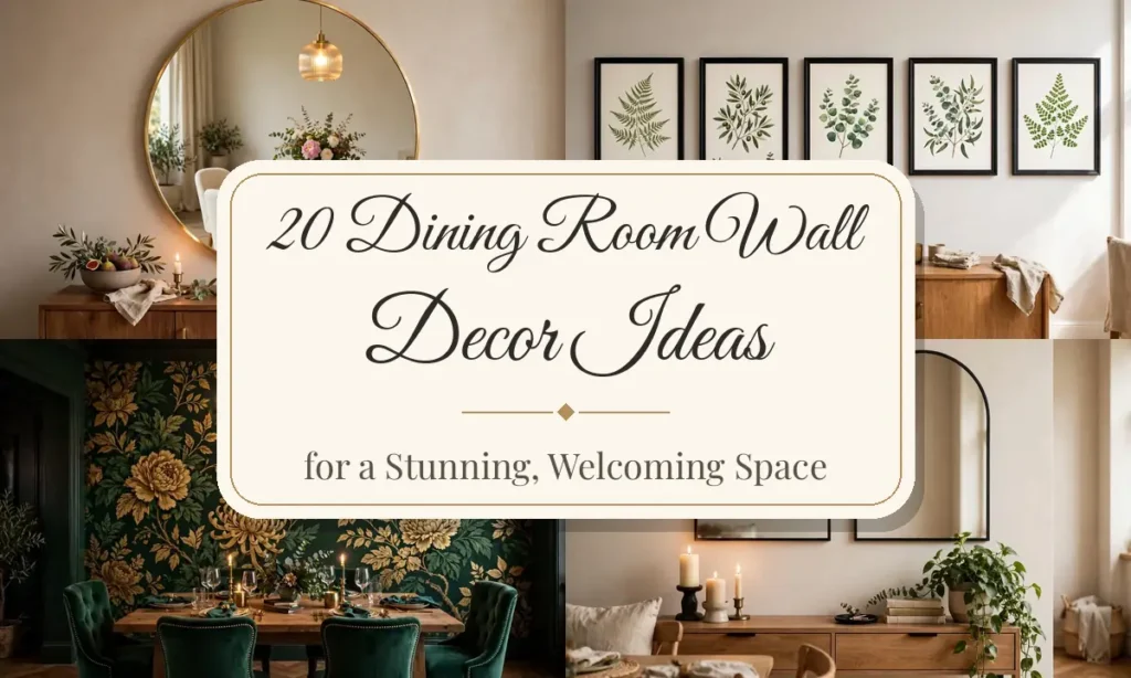 20 Dining Room Wall Decor Ideas for a Stunning Space