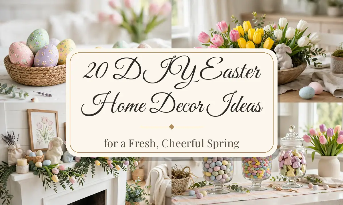 20 DIY Easter Home Decor Ideas for a Fresh, Cheerful Spring