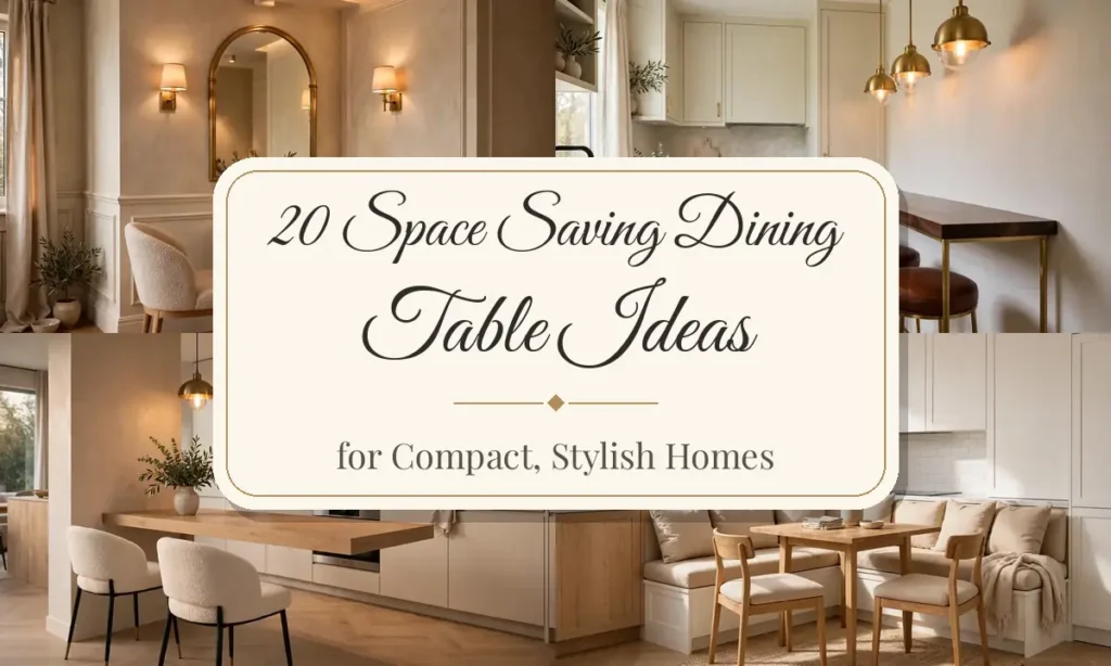 20 Space Saving Dining Table Ideas for Compact Homes