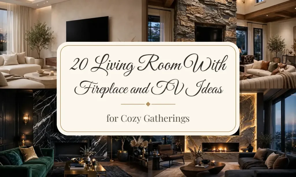 20 Living Room With Fireplace and TV Ideas for Cozy Gatherings