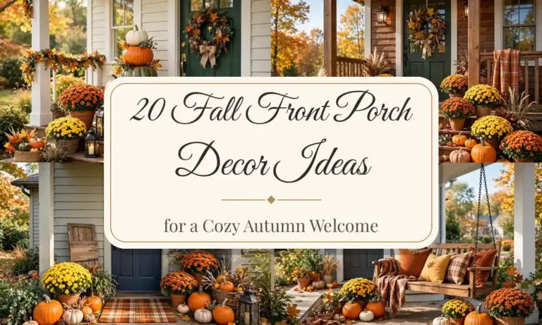 20 Fall Front Porch Decor Ideas for a Cozy Autumn Welcome